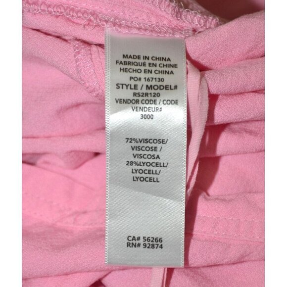 Splendid Pink Hana Romper Shorts Sleeveless Size L Pockets Elastic Waist Summer - Picture 7 of 8